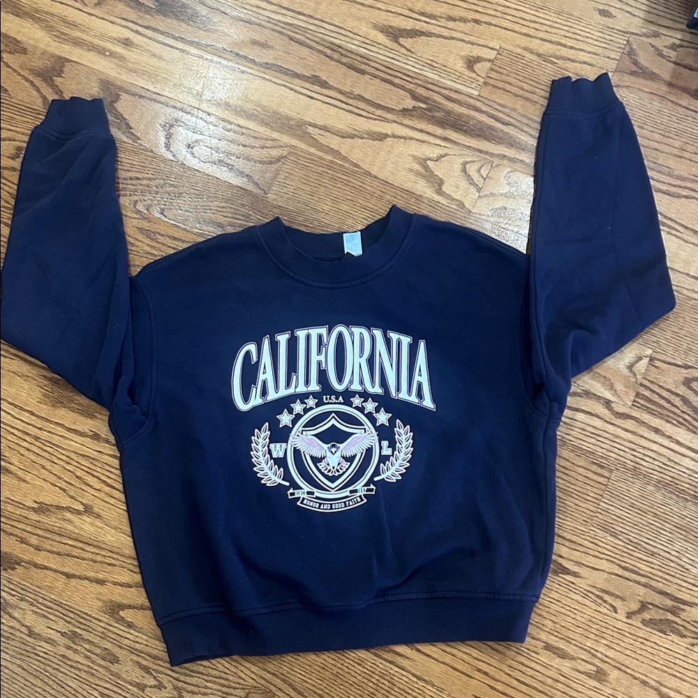 H&M Navy Blue California Sweater